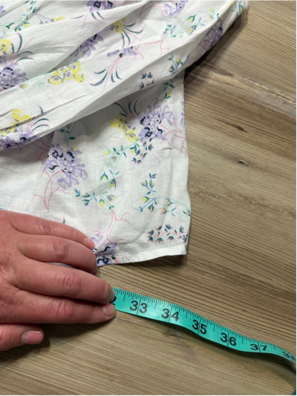 Scoop flowered flowy blouson top size XL - Picture 10 of 11